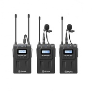 BOYA WM8 Pro-K2 UHF Wireless Lavalier Microphone System Audio Recorder Bodypack*2 Transmitter Receiver