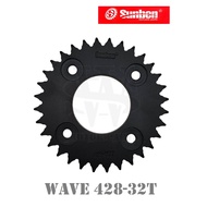 REAR SPROCKET SUNBEN FOR WAVE 428 32T 34T 36T 38T 40T 42T