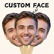 Face On A Stick, ปาร์ตี้สละโสด, Custom Heads On A Stick, Big Head On A Stick, Big Heads For Birthday