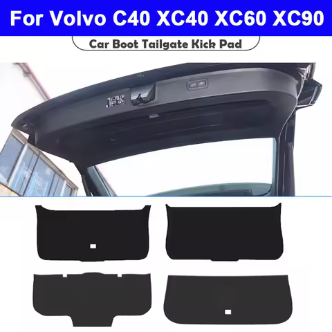 For Volvo C40 XC40 XC60 XC90 Car Tailgate Mat Trunk Liner Cargo Tray Waterproof Rear Bumper Protecto
