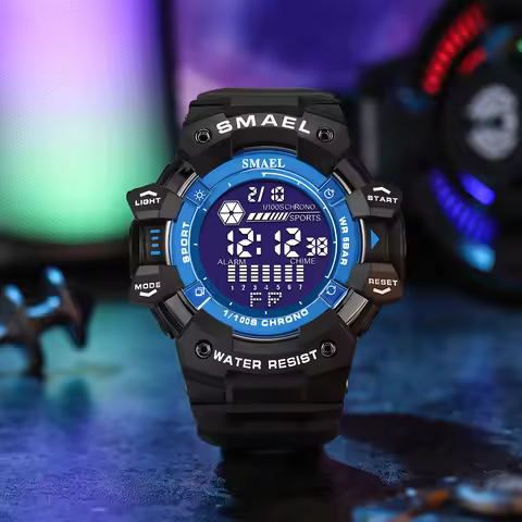 2023 Men Watches Luxury Man Military Watch SMAEL 8050 Waterproof Big Dial Fashion LED Backlight Spor