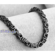 2 316L stainless steel necklace chain BLACK STYLE Padi 2