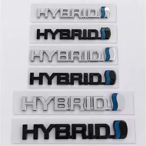 ABS Car Body Fender Side Badge Trunk Sticker for Toyota HYBRID Logo Aygo CHR Auris Rav4 Corolla 4Run