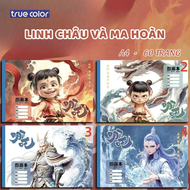 Vở tập tô màu A4 60 Trang bìa nhân vật Natra vở vẽ học sinh - Vở vẽ dán gáy giấy chống lóa mịn hạn c