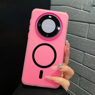 Luxury Candy Color 2 IN 1 Magnetic Clear Matte Case Cover For Huawei Honor X9D X9C SMART X9B X9A wit