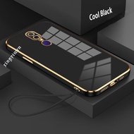 Casing OPPO F19PRO F11 F11PRO F5 F5PLUS F5YOUTH Simple Luxury Solid Color Shockproof Soft Case