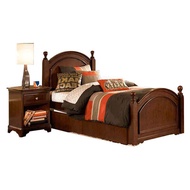 American solid wood children's bed single bed for bedroom1.2European-style princess bed with storage