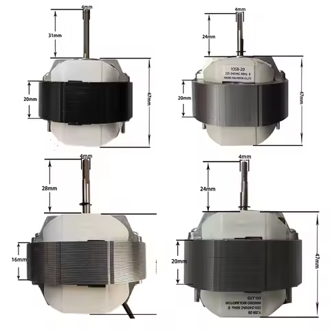2026 New YJ58-12/16/20 Covered Pole Asynchronous Motor Coil 220V Hot Air Heater Mosquito Killer Lamp