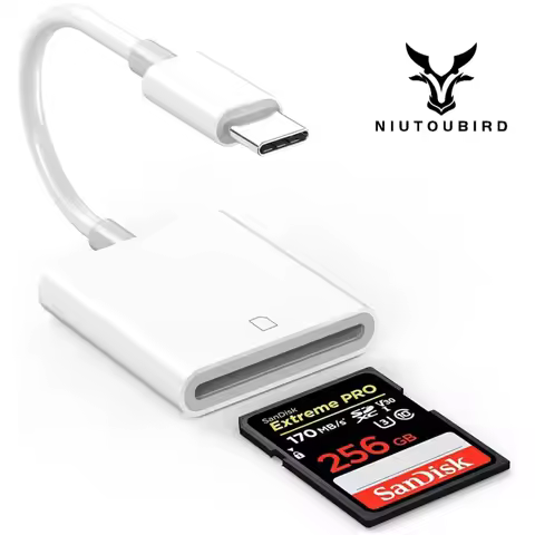 USB C SD Card Reader High Speed Adapter for IPhone 16 15 14 13 12 Pro Max Plus IPad MacBook Type C U
