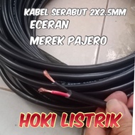 Kabel listrik serabut 2x2.5 hitam / putih ecer permeter / bukan eterna