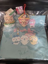 Chiikawa 環保袋 香港限定 Tote Bag  公仔 紅白藍 雲吞麵 兔兔 usagi