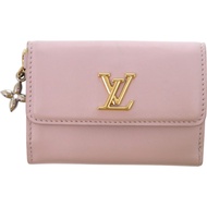 路易威登迷你三折皮夾 LV Bloom M15083，紫色小牛皮，成色極佳。 LV 1599 [二手]LOUIS VUITTON