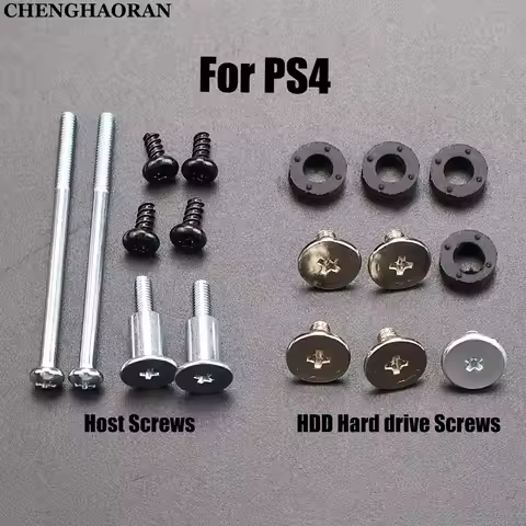 For PS4 1000/1100 Game Console Host Housing Shell Screws Set Replacement For PS4 HDD Hard Drive Brac