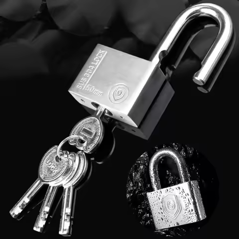 2Pcs 304 stainless steel Same Key Padlock Waterproof Antirust, Multifunctional Padlock,30mm Anti-The