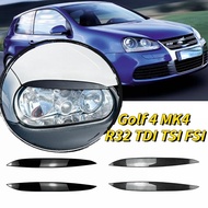 2 Pcs Car Headlight Eyebrow Eyelids Cover Trim Eye-catching Sticker Tuning For Volkswagen Golf 4 Mk4