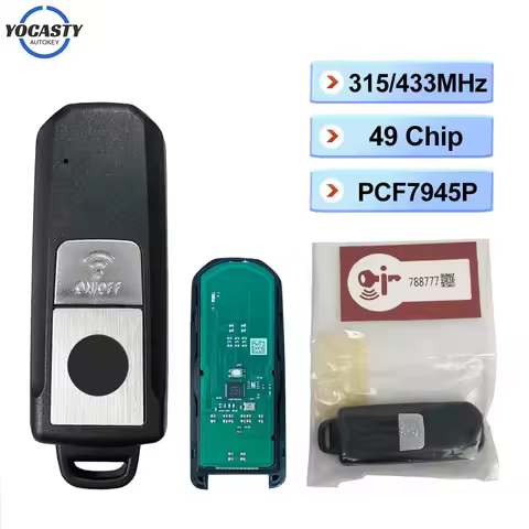 Motorcycle Remote Key For YAMAHA TMAX T-MAX 530 560 TMAX530 TMAX560 2017-2023 315 433MHz ID49 Chip B