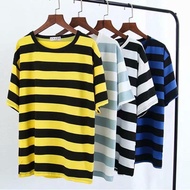men t shirt t shirt for men Striped men's trendy Korean-style Hong Kong-style short sleeves for coup