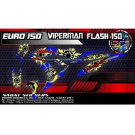 Euro Flash / Viperman 150  Motorcycle Sticker Decals