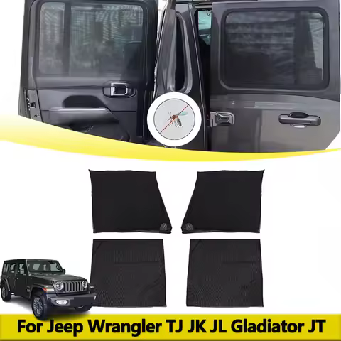 Mosquito Proof Window Screen Insect Net Sun Visor Sunshade Cover for Jeep Wrangler TJ JK JL Gladiato