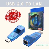 DF100 - USB LAN Adapter Converter USB Ethernet ADAPTER 2.0 Lan USB RJ45biru