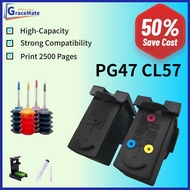 PG47 CL57 Remanufactured Ink Cartridge Replacement For Canon Printer Pixma Cartridge E400 E410 E480 E4270 E3170 E3177 E3470 ShaoZhiTai