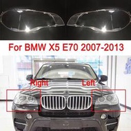 【現貨】Hys 適用於 BMW X5 E70 2007-2013 汽車前大燈罩透鏡透明玻璃前照燈燈罩燈殼面罩