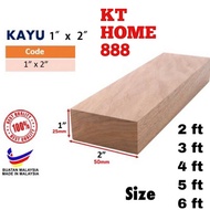 1"x2" 25mmx50mm Kayu Perabot / Batang / Furniture Wood / Kayu Kok Zai / Kayu 1x2 / Kayu 12