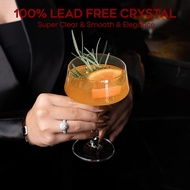 Chouggo Martini Glasses Set of 6, 8Oz Coupe Cocktail Glasses, Hand Blown Premium Crystal Cocktail Gl