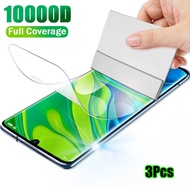 SamsungM56 3Pcs 1000D Full Cover HD Clear Soft Hydrogel Film For Samsung Galaxy F62 M56 F56 F55 F54 