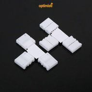 OPTIM LED Strip Connector,  10mm Width LED Strip Connector Kit, Versatile T/L Shape 4 Pin Strip Conn