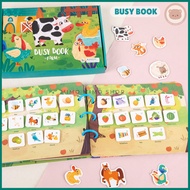 MIMOKIDS Busy Book Baby Activity Book Velcro Children's Busy Book