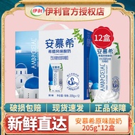 伊利安慕希酸奶希腊风味酸奶205g*12盒营养常温酸奶原味整箱 4月份安慕希原味205g*12瓶