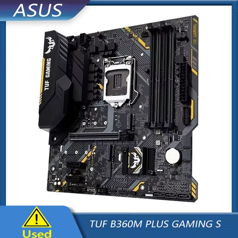 ASUS TUF B360M-PLUS GAMING S LGA 1151 (300 Series) Intel B360 HDMI SATA 6Gb/s USB 3.1 Micro ATX AMD 