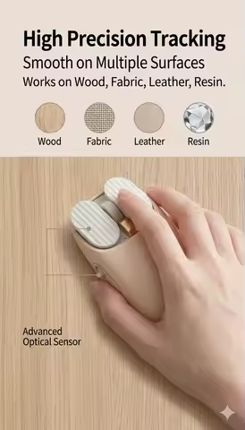 Lofree MAUS Bluetooth Wireless Mouse 2.4G Dual Mode Rechargeable Ergonomic Potato Chip Design Silent