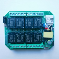 Tuya รีเลย์8ทางโมดูลสวิตซ์ 8ช่อง DC 7-27V สวิตช์ควบคุมระยะไกลบ้านอัจฉริยะไร้สาย Wifi/zbee พร้อม RF