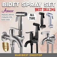 Stainless Steel Bidet Spray Set Toilet Bidet Spray 2 Way Water Tap Bathroom Hand Bidet Toilet Faucet