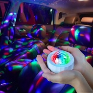 Car Disco Ball Rechargeable Battery Mini Disco Ball for Car Music Sound Activated Multicolor Car Dis