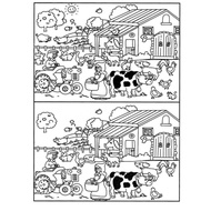 Combo Set of 50 Coloring Pages for Children to Find Different Points to Develop Talent Model 01