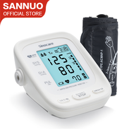 Sannuo Sinocare Blood Pressure Monitor Upper Arm Automatic Digital BP Machine Heart Rate Pulse Monitor With Voice Function And Large LCD Display white