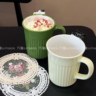 Cute Cat Mug Ceramic Instagram Water Mug bag Double Three-Dimensional Cat Cartoon High Value Simple 