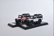 Master 1:64合金模型！Defender 110大腳版，2款塗³预售中。Silver金屬銀/Jurassic侏羅紀，均含11件可拆玩配件。