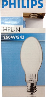 หลอดไฟ Philips HPL-N หลอดแสงจันทร์ ฟิลิปส์ 125W / 250W / 400W  จำนวน 1หลอด ราคารวมภาษีแล้ว
