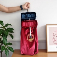 Custom Thick Velvet Jumbo Collection Offering Bag with Christian Catholic Church Logo Embroidery