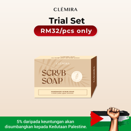 Clemira body scrub Sabun Daki Sabun Putihkan Kulit Scrub Body Whitening Pemutih Badan Seluruh Lulur 