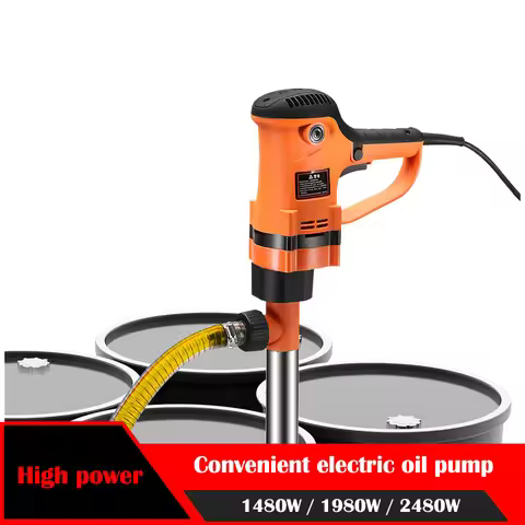 220V Fuel Transfer Pump for Diesel coal oil Bucket-type electric oil pump Corrosion-resistant liquid