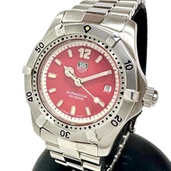 TAG HEUER Professional 200 WK1314 女士腕錶，不鏽鋼錶殼，石英機芯，紅色錶盤 [二手]
