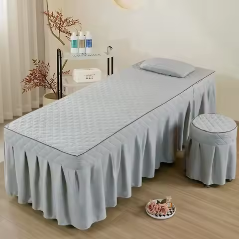 Thickened Single Double Set Beauty Bed Cover Massage Parlor Beauty Therapy Massaging Pure Color Dura