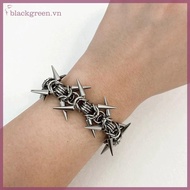 BGREEE Punk Grunge Rock Rivet Bracelet Cool Niche Bracelet Goth Charm Jewelry Hip Hop Accessories .