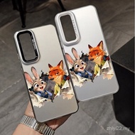 Creative Newspaper Fox Rabbit Creative High-End Shock-resistant Case Suitable for Samsung S25ULTRA/S