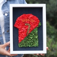 READY STOCK EROS FLORA gift box frame World Cup Cristiano Ronaldo Jersey boyfriend child birthday Ch